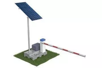 Barrera de parking móvil con energía solar